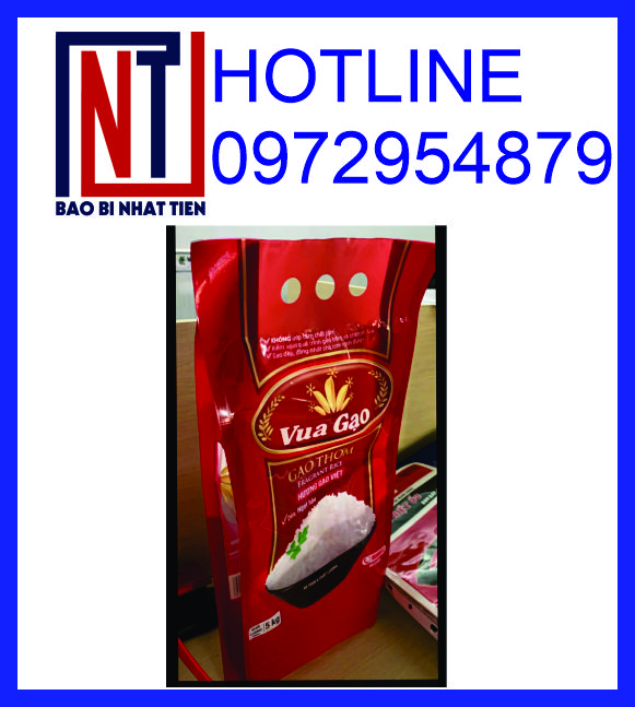 Sản xuất túi gạo 5kg PA/PE