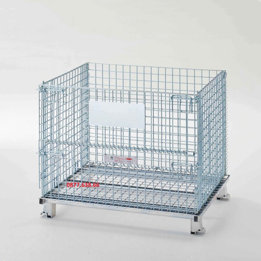 Lồng thép trữ hàng 1000×800×850mm – Giải pháp lưu trữ tối ưu trong công nghiệp