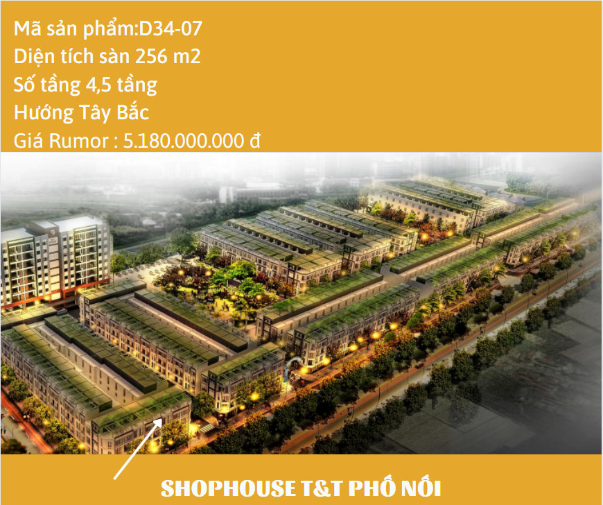 T&T PHỐ NỐI  - SỞ HỮU NHÀ GIỮA ĐÔ THỊ PHỒN HOA