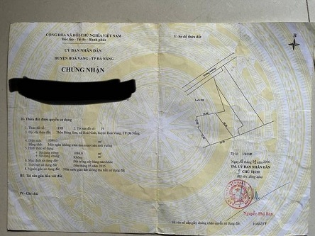 Cần bán nhanh lô đất thôn Đông Sơn, Xã Hòa Ninh, Hòa Vang, Đà Nẵng.
