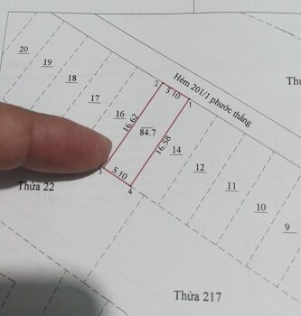CHÍNH CHỦ CẦN BÁN NHANH TRONG MỘT NỐT NHẠC LÔ ĐẤT THUỘC THÀNH PHỐ VŨNG TÀU