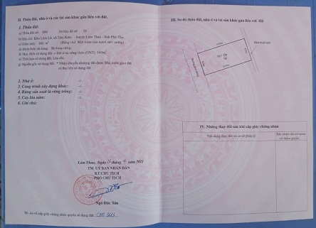 Bán Đất Khu Lâm Lỗ, Xã Tiên Kiên, Lâm Thao, Phú Thọ