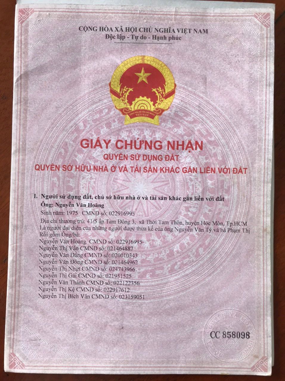 Chính Chủ Cần Bán Đất Nhà Xưởng Tại Xã Thới Tam Thôn, Huyện Hóc Môn, TP HCM