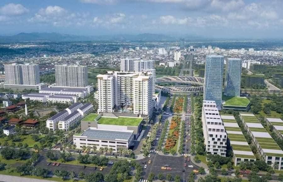Cho Thuê Shophouse Phú Mỹ An nguyên căn 4 tầng lầu với 2 mặt tiền đường 19,5m tại vòng