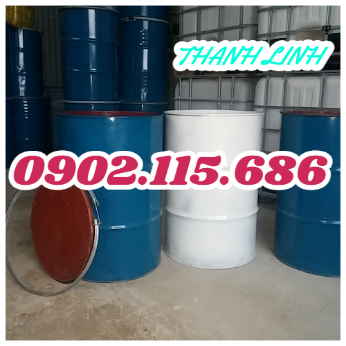 Phuy sắt nắp mở, phuy 220 lít nắp mở, phuy sắt đựng hóa chất, thùng phuy sắt 220 lít có đa