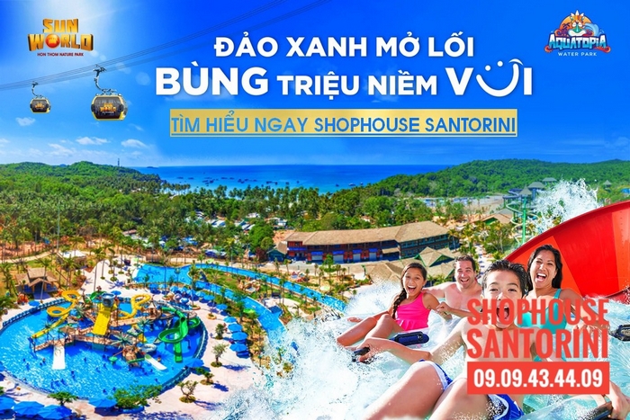 CHI TIẾT SHOPHOUSE SANTORINI HÒN THƠM PHÚ QUỐC - HOTLINE: 0909434409