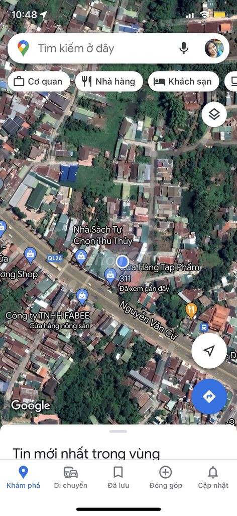 Chính Chủ Cần Bán Lô Đất Mặt Tiền Đường Nguyễn Văn Cừ , Phường Tân Lập , TP Buôn Ma Thuật