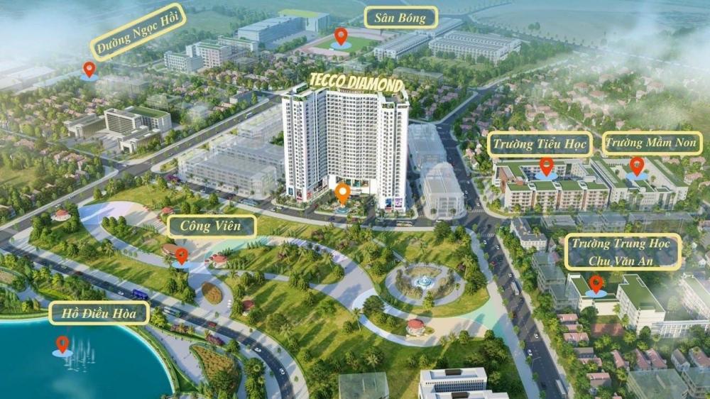 Quỹ căn độc quyền tại dự án Tecco Diamond Tứ Hiệp giá từ 1,7 tỷ/2PN, vay LS 0%