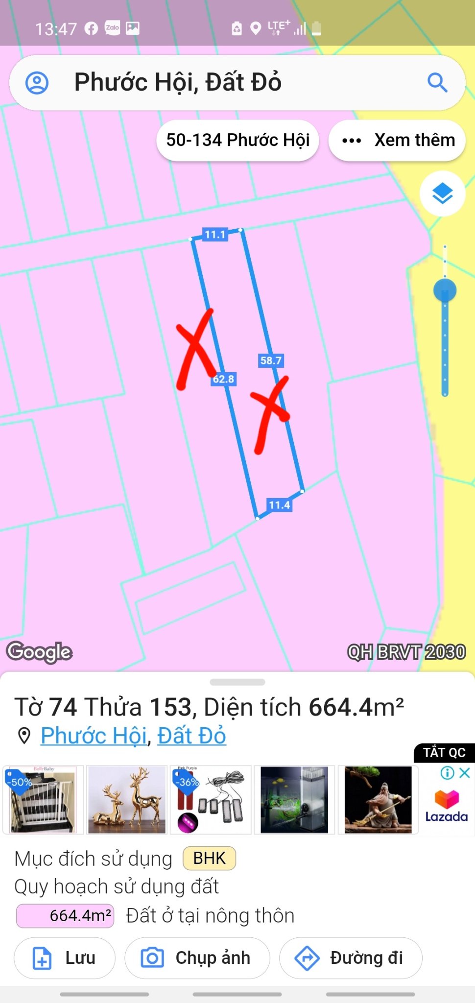 Sở Hữu Ngay Lô Đất Liền Kề Vị Trí Đẹp Tại Xã Phước Hội, Huyện Đất Đỏ, Bà Rịa - Vũng Tàu
