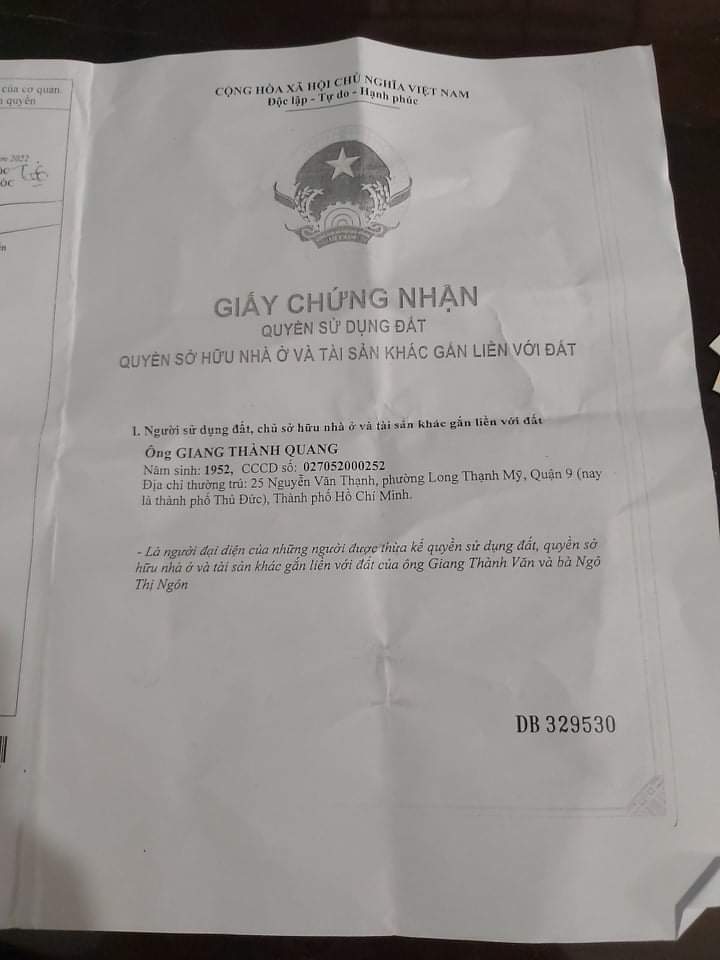 Chính Chủ Cần Bán Lô Đất Đẹp Tại Phường Long Thạnh Mỹ - Thành Phố Thủ Đức