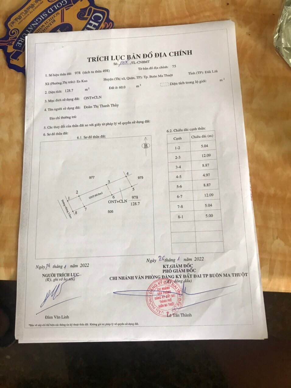 Chính Chủ Cần Bán Lô Đất Ngay Chợ EaKao, Tặng Ngay Chỉ Vàng 9999