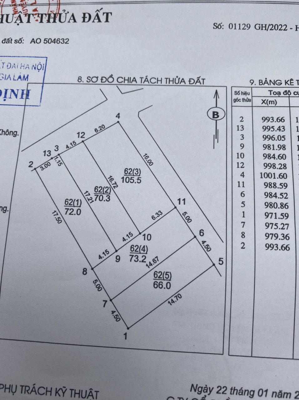 Cần bán mảnh đất tại Thôn Hội, Xã Cổ Bi, Huyện Gia Lâm, HN